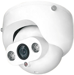 Minidomo FIC-1751 antivandálico exterior, cámara seguridad iluminación infrarroja, domo videovigilancia, minidomo circuito cerrado de televisión, CCTV