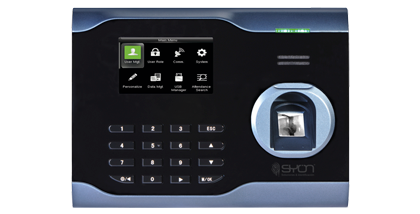 Terminal biométrico SFP-11, lector de huella, lector tarjetas RFID, control de presencia, control accesos